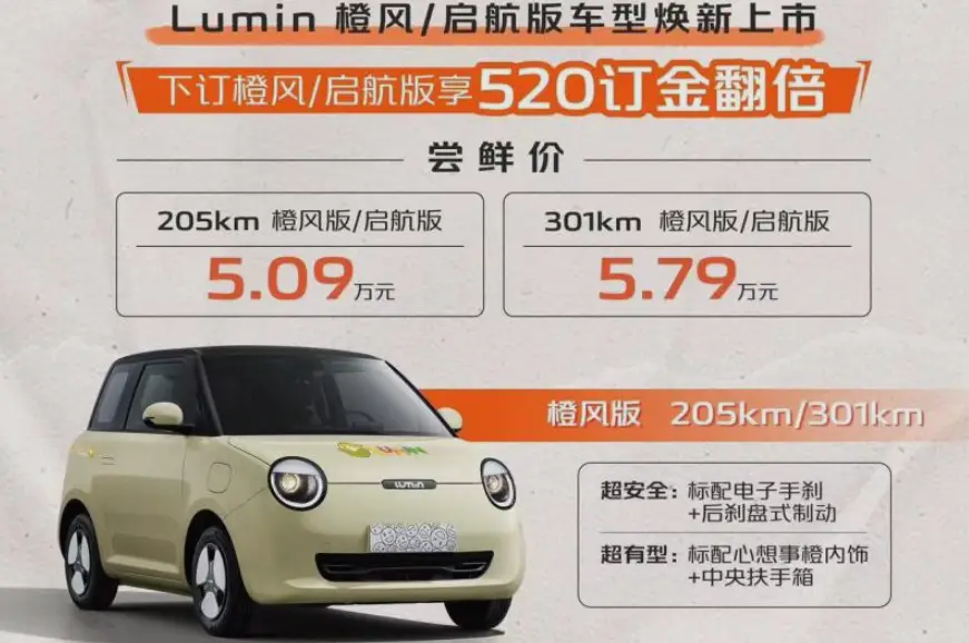 Starting from RMB 50900 for the launch of the 2024 Changan Lumin